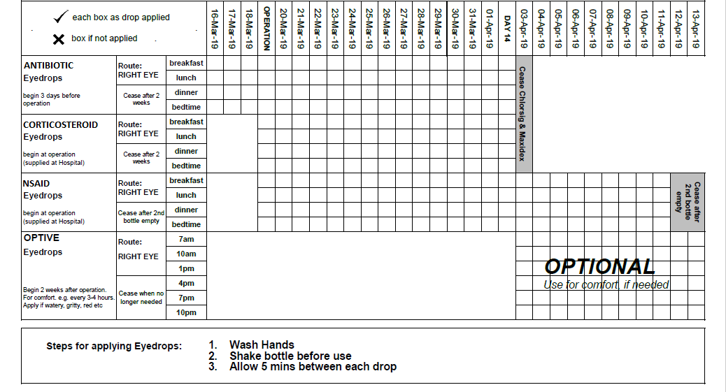 Printable Eye Drop Chart Printable Word Searches