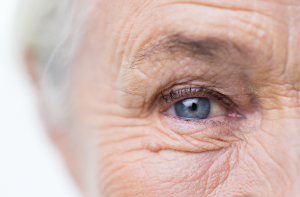 older woman eye close up