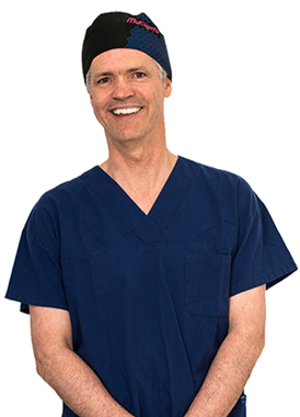 Vector image of Dr Graham Furness in Scrubs