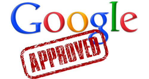 An image stating the words 'Google Approved'