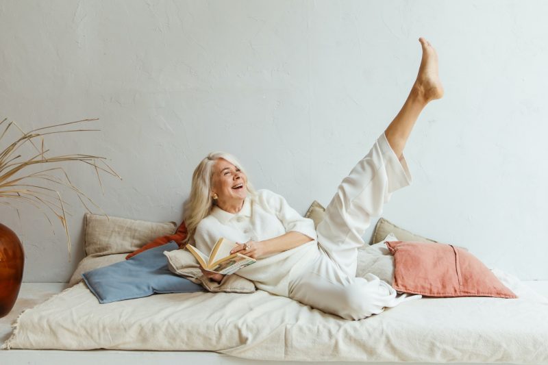 happy woman aftercare
